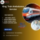 King Train Ambulance Service in Varanasi transports your patient to their destination within no time.