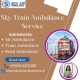 Book Sky Train Ambulance Service under Doctor's Support Team