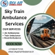Choose Sky Train Ambulance Services in Guwahati under the guidance of skilled doctor and nurse team