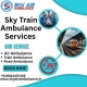 Tech Sky Train Ambulance Services in Jamshedpur to take care of patients in emergency situations