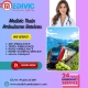 Medivic Train Ambulance in Guwahati transports patients to their destination without any hassle