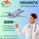 Vedanta Air Ambulance Service in Allahabad for Secure and Splendid Patient Shifting at Lowest Price