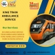 King Train Ambulance from Delhi– Helpful In Performing Long Distance Medical Transfer Safely