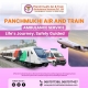 Hire Panchmukhi Train Ambulance Service in Bagdogra with Reliable Healthcare Service
