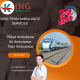 Book the most affordable and reliable King Train Ambulance service in Raipur for your injured patient