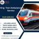 King Train Ambulance Service in Siliguri transfers your sick patient at a very small cost