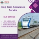King Train Ambulance Service in Varanasi takes patients to their destination at very low rates