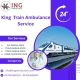 King Train Ambulance Service provides life saving transfer facility to patients in Raipur.
