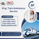 King Train Ambulance service in Bhopal provides safe and life saving transport facility to patients