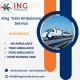 King Train Ambulance service in Siliguri provides patients with transportation facility at a very low rate
