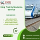 King Train Ambulance Service provides a comfortable transfer facility to patients in Siliguri.