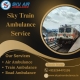 Select Sky Train Ambulance Service with High-Tech Medical Setup in Delhi