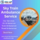 Avail Sky Train Ambulance Service in Jamshedpur under Doctor Sahayata Team