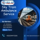 Book Sky Train Ambulance Service in Jamshedpur under the Doctor Assistance Team