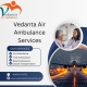 Hire Vedanta Air Ambulance Services in Jammu for safe transportation of your patient.