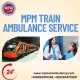 MPM Train Ambulance in Kolkata Provided Doctor and Paramedic Facilities to the Patients