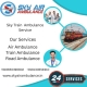 Book Sky Train Ambulance Service in Silchar at the lowest price