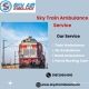 Sky Train Ambulance in Raipur Provides Medical Care to Patients during Treatment