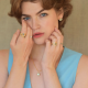Diana Blue Topaz Pearl Earrings