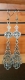 Handmade Antique Silver Filigree Earrings, Gender Neutral Style Jewelry