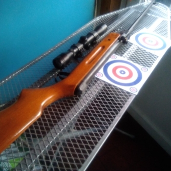 AIR RIFLE WITH 4X32 SCOPE