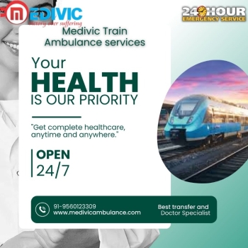 Medivic Provides Full Medical Tools in Patna for Lengthy Travel on a Train Ambulance