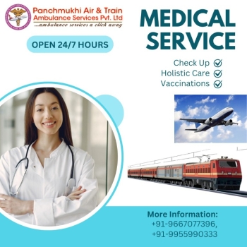 Get Advanced ICU Setup by Panchmukhi Air and Train Ambulance Services in Patna