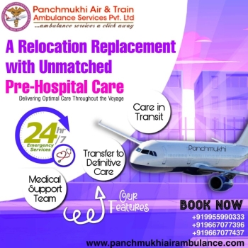 Choose an Air Ambulance from Kolkata with Fast patient-shifting by Panchmukhi