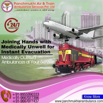 Take On Rent an Air Ambulance from Delhi with Excellent Medical Features by Panchmukhi