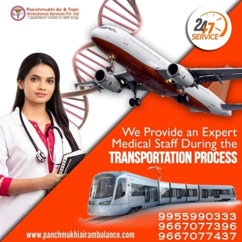 Get a Top-Rated Air Ambulance from Mumbai with Medical Care by Panchmukhi