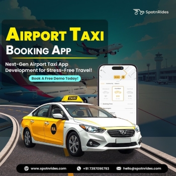 Custom Airport Shuttle Taxi App With AI Voice Booking | SpotnRides
