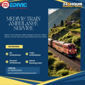 Medivic Consistently Monitors the Journey's Progress in Patna in a Train Ambulance