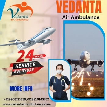 Pick Vedanta Air Ambulance Service in Ranchi with Modern Medical Equipment at Low-fare