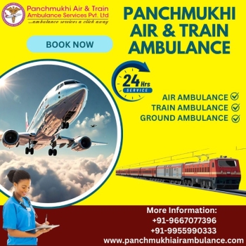 Take Panchmukhi Air Ambulance in Patna – Use Anytime with Medical Care