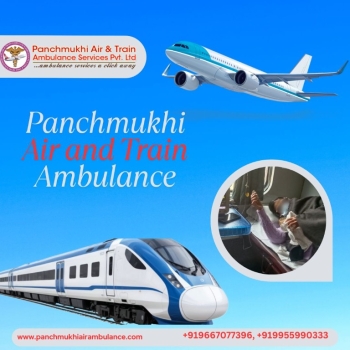 For patient relocation, Panchmukhi Train Ambulance Services in Guwahati is the best option