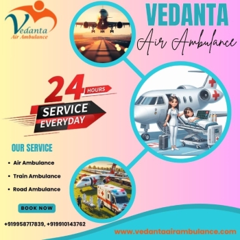 With ICU Facilities, Travel via Vedanta Air Ambulance Service in Varanasi without Any Difficulties