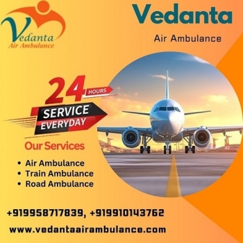 Take Vedanta Air Ambulance Service in Allahabad with Advanced PICU Setup at Lowest Charge