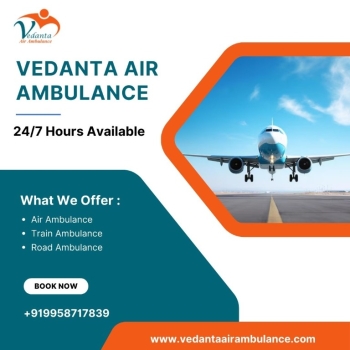 For Risk-free patient transportation, book an Air Ambulance with Medical System from Chennai