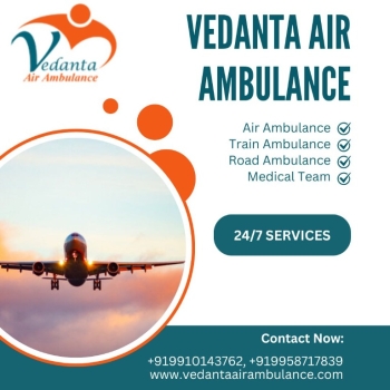 Swiftest Air Ambulance with Full Medical Setup from Mumbai via Vedanta