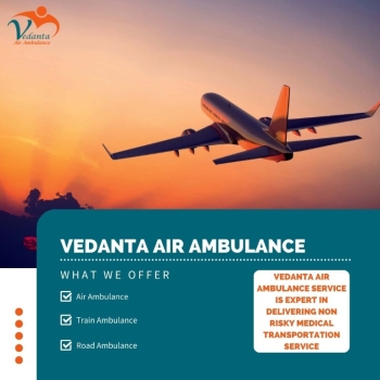 Book the Safest Air Ambulance for Stress-free Patient Relocation from Kolkata via Vedanta