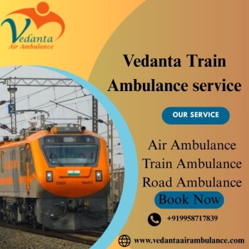 Book Vedanta Train Ambulance for the safest medical transfer journey in Kolkata