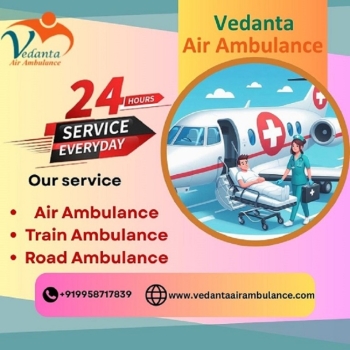 Take Top-class Vedanta Air Ambulance Service in Bangalore with Ventilator Setup at the Lowest Price