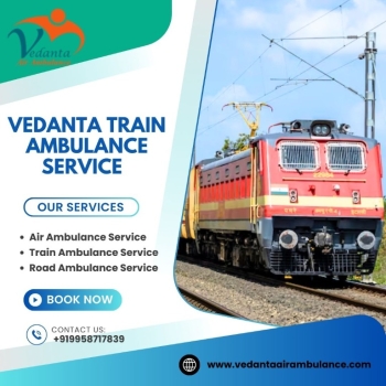 Vedanta provides high-efficiency transportation in a train ambulance for critical cases in Hyderabad