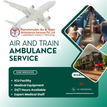 Hire an Air Ambulance from Patna with a Health Care Crew by Panchmukhi