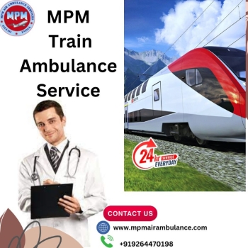 In Guwahati, reserve an MPM Train Ambulance for your medical transfer requirements