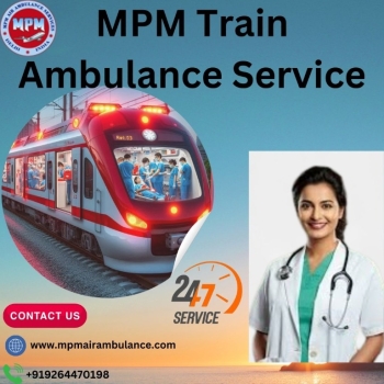 The MPM Train Ambulance transports patients in Mumbai at regular rates