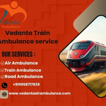 Choose Vedanta Train Ambulance Services with the Best ICU Setup in Pune