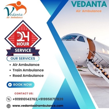 Book a Safe Patient Transfers by Vedanta Air Ambulance Service in Bangalore at the Lowest-price