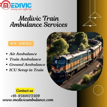 Medivic Train Ambulance in Kolkata completes the journey in the fastest way possible