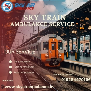 In Guwahati, Sky uses its train ambulance to handle family travel emergencies independently